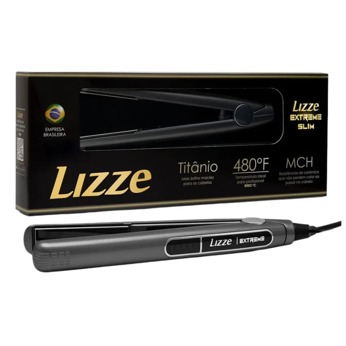 Lisseur Lizze Supreme Titânio 252° Plaques 4cm