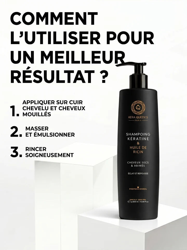 Kit Rituel Trio Kératine & Huile de Ricin