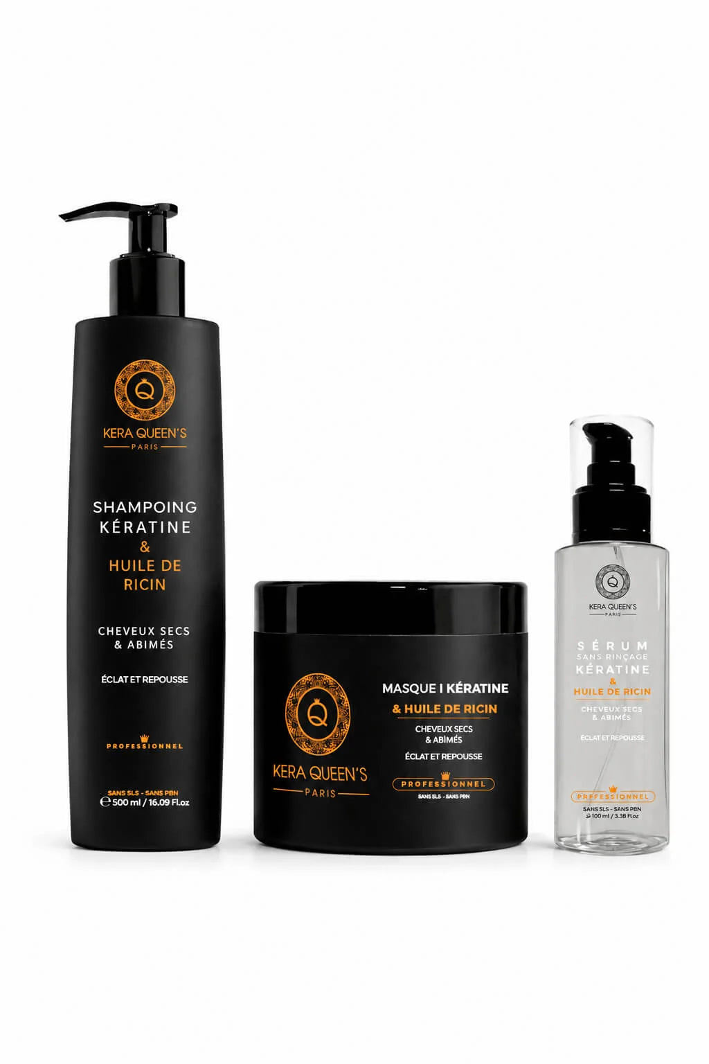 Kit Rituel Trio Kératine & Huile de Ricin